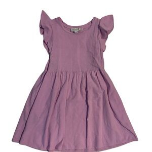 Molly Bracken Lavender Flutter Sleeve Dress